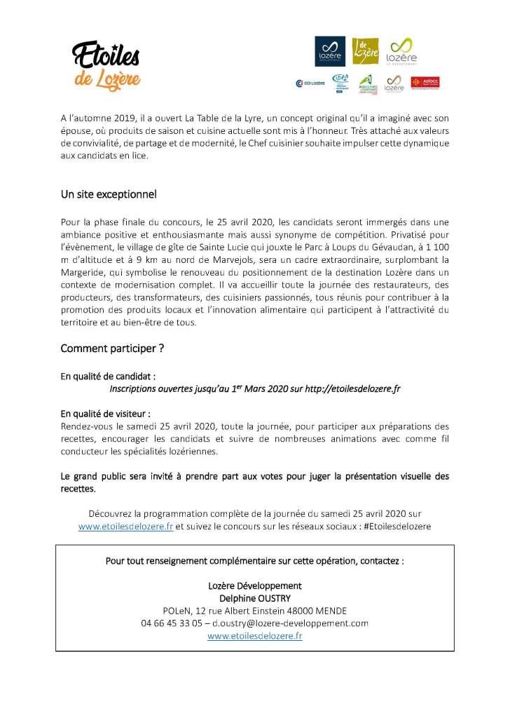 2020   Concours Etoiles de Lozere avril 2020 Com. presse Page 3