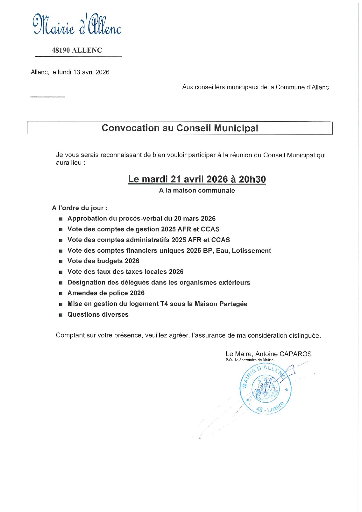 convocation CM 20251126 page 0001